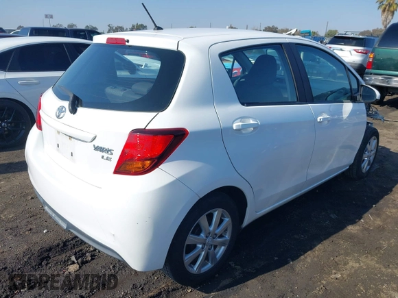 2015 Toyota Yaris L with VIN VNKKTUD30FA051732, listed as a IAAI auction lot 41449083 with 82,207 mi miles. Bid and sale history available at carsss.com. Image 4.