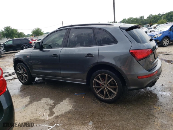 2017 Audi SQ5 Premium Plus with VIN WA1CCAFP6HA036533, listed as a Copart auction lot 59722024 with 91,866 mi miles and Salvage Title. Bid and sale history available at carsss.com. Image 2.