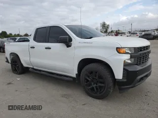 2020 Chevrolet Silverado 1500 Work Truck with VIN 1GCRYAEF7LZ166356, listed as a Copart auction lot 54688635 with 57,733 mi miles and Salvage Title. Bid and sale history available at carsss.com. Image 4.