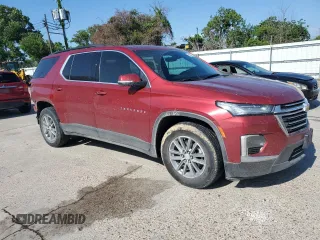 2022 Chevrolet Traverse LT Cloth with VIN 1GNERGKW7NJ145521, listed as a Copart auction lot 56383565 with 37,888 mi miles and Salvage title. Bid and sale history available at DreamBid. Image 4.