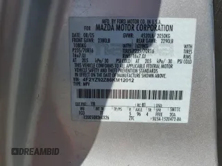 2006 Mazda Tribute i with VIN 4F2YZ92Z86KM12012, listed as a Copart auction lot 53726725 with 162,884 mi miles and Salvage Title. Bid and sale history available at carsss.com. Image 14.