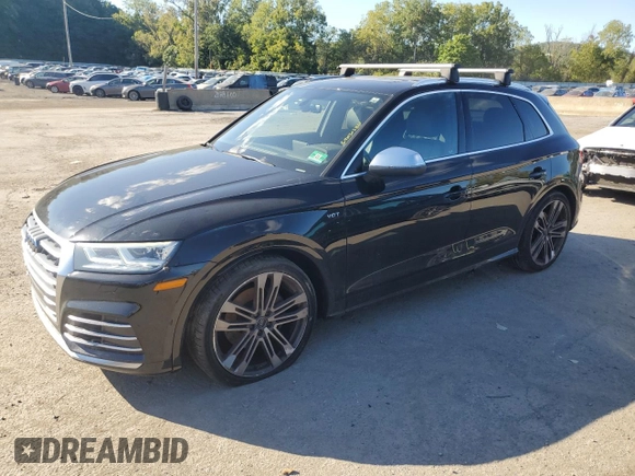 2018 Audi SQ5 Premium Plus with VIN WA1A4AFYXJ2069841, listed as a Copart auction lot 69450284 with 68,158 mi miles and Salvage Title. Bid and sale history available at DreamBid. Image 1.