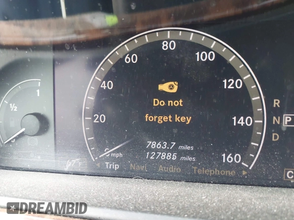 2007 Mercedes-Benz S 550 with VIN WDDNG71X57A054555, listed as a IAAI auction lot 42061165 with 127,885 mi miles and . Bid and sale history available at DreamBid. Image 7.