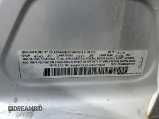 2006 Volkswagen Jetta 2.5L with VIN 3VWRF71K16M627842, listed as a Copart auction lot 53857385 with 159,277 mi miles and Salvage title. Bid and sale history available at DreamBid. Image 12.