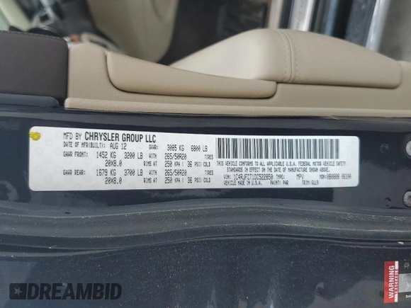 2013 Jeep Grand Cherokee Overland with VIN 1C4RJFCT1DC522850, listed as a Copart auction lot 53919465 with 119,883 mi miles and Clean Title. Bid and sale history available at carsss.com. Image 13.