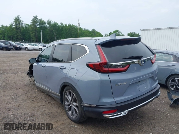 2021 Honda CR-V Touring with VIN 7FART6H91ME022993, listed as a IAAI auction lot 42439344 with 30,477 mi miles and . Bid and sale history available at DreamBid. Image 3.