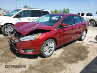 2017 Ford Focus Titanium with VIN 1FADP3J28HL209081, listed as a Copart auction lot 59171635 with 120,201 mi miles and Salvage title. Bid and sale history available at DreamBid. Image 1.