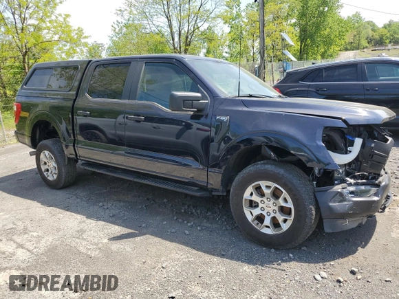 2023 Ford F-150 with VIN 1FTFW1P83PKE89261, listed as a Copart auction lot 56625325 with 9,079 mi miles and Salvage title. Bid and sale history available at DreamBid. Image 4.