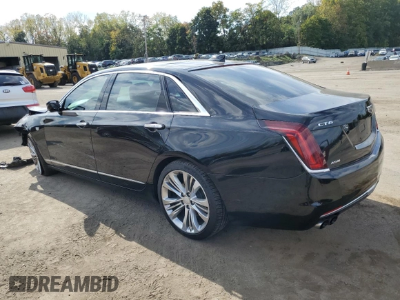 2018 Cadillac CT6 Sport AWD with VIN 1G6KP5R66JU113957, listed as a Copart auction lot 73043964 with 48,645 mi miles and Salvage title. Bid and sale history available at DreamBid. Image 2.