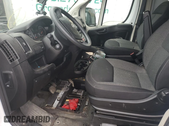 2020 Ram ProMaster Cargo with VIN 3C6TRVDG2LE135023, listed as a Copart auction lot 80144214 with 43,076 mi miles and Salvage Title. Bid and sale history available at carsss.com. Image 7.