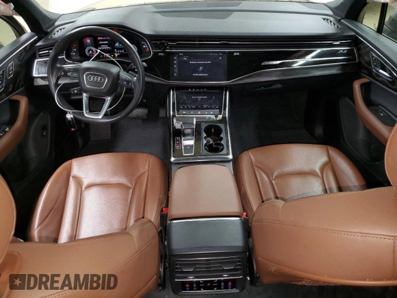 2021 Audi Q7 Premium Plus with VIN WA1LJAF72MD038939, listed as a Copart auction lot 85394184 with 61,947 mi miles and Salvage title. Bid and sale history available at DreamBid. Image 8.