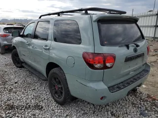 2021 Toyota Sequoia TRD Pro with VIN 5TDEY5B19MS186271, listed as a Copart auction lot 77642514 with 44,172 mi miles and Salvage Title. Bid and sale history available at carsss.com. Image 2.