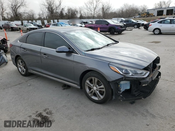 2018 Hyundai Sonata SEL with VIN 5NPE34AF8JH727138, listed as a Copart auction lot 48195065 with 136,278 mi miles and Salvage Title. Bid and sale history available at DreamBid. Image 4.