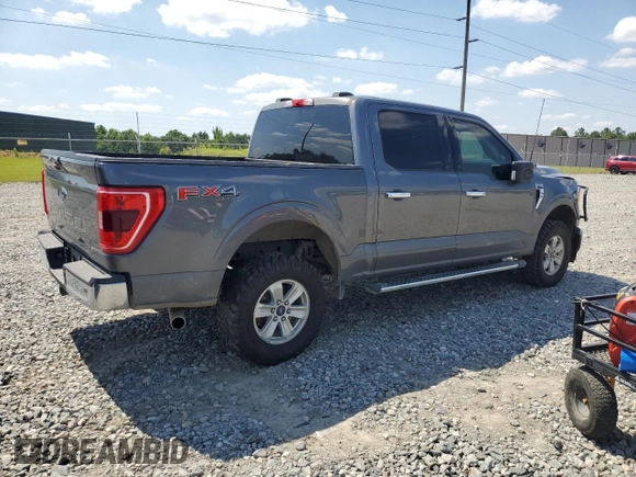 2022 Ford F-150 XL with VIN 1FTFW1E54NFA60192, listed as a Copart auction lot 56924485 with 101,403 mi miles and Salvage title. Bid and sale history available at DreamBid. Image 3.