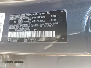2024 Lexus TX 350 with VIN 5TDAAAB63RS002392, listed as a Copart auction lot 65291525 with 62,857 mi miles and Salvage title. Bid and sale history available at DreamBid. Image 13.