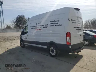2021 Ford Transit Cargo with VIN 1FTBR1X84MKA46392, listed as a Copart auction lot 47795405 with 50,592 mi miles and Salvage title. Bid and sale history available at DreamBid. Image 2.
