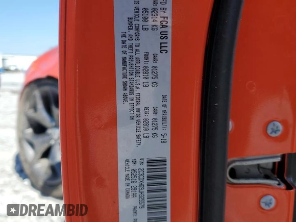 2018 Dodge Charger SXT Plus with VIN 2C3CDXHG9JH325579, listed as a Copart auction lot 46417395 with 101,430 mi miles and Salvage Title. Bid and sale history available at carsss.com. Image 14.