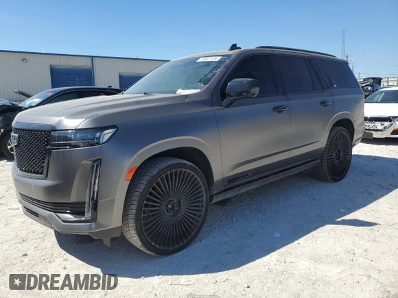 2024 Cadillac Escalade 4WD Sport Platinum with VIN 1GYS4GKL1RR207819, listed as a Copart auction lot 73347124 with 21,545 mi miles and Salvage title. Bid and sale history available at DreamBid. Image 1.