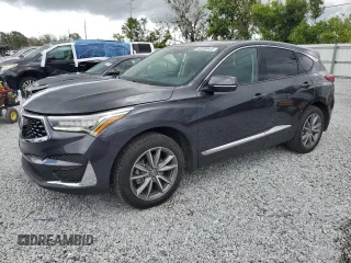 2019 Acura RDX Technology with VIN 5J8TC1H54KL007272, listed as a Copart auction lot 62398455 with 56,240 mi miles and Salvage title. Bid and sale history available at DreamBid. Image 1.