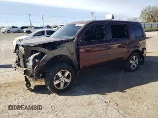 2011 Honda Pilot EX-L with VIN 5FNYF4H52BB018819, listed as a Copart auction lot 49640355 with 214,105 mi miles and Salvage Title. Bid and sale history available at DreamBid. Image 1.