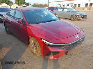 2024 Hyundai Elantra SEL with VIN KMHLM4DG5RU736580, listed as a IAAI auction lot 42820710 with 26,452 mi miles and . Bid and sale history available at DreamBid. Image 1.