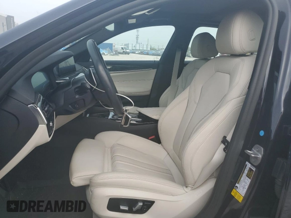 2020 BMW 5 Series 530i with VIN WBAJR3C00LWW70329, listed as a Copart auction lot 62140015 with 26,563 mi miles and Salvage title. Bid and sale history available at DreamBid. Image 7.