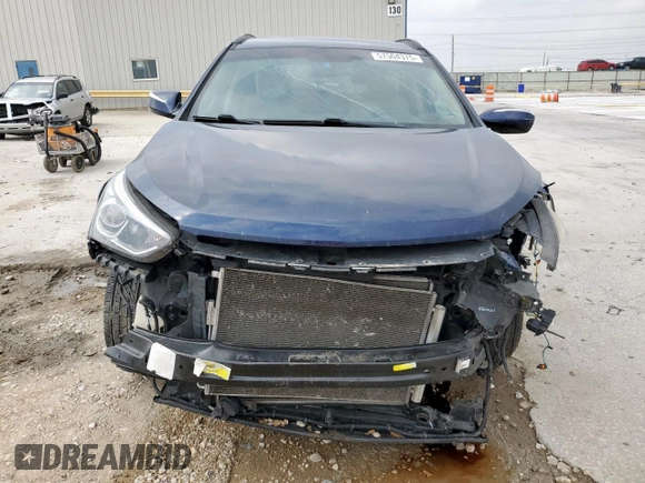 2017 Hyundai Santa Fe 2.4L z VIN 5XYZU3LB4HG401163, wystawiony jako Copart lot #57504375 z przebiegiem 84 964 mil mil oraz Szkoda całkowita • Salvage title. Historia ofert i sprzedaży dostępna na DreamBid. Obrazek 5.