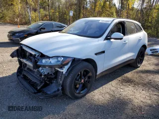 2019 Jaguar F-Pace 25t Prestige with VIN SADCK2FX1KA392222, listed as a Copart auction lot 76044604 with 105,235 mi miles and Salvage Title. Bid and sale history available at DreamBid. Image 1.