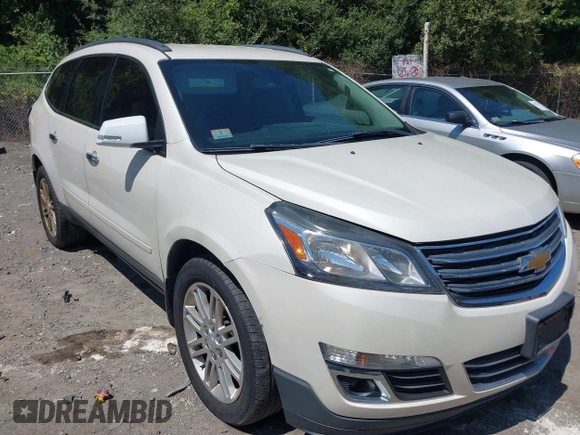2015 Chevrolet Traverse LT with VIN 1GNKVGKD5FJ141773, listed as a IAAI auction lot 41130794 with 100,370 mi miles and . Bid and sale history available at DreamBid. Image 1.
