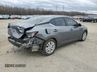 2022 Nissan Sentra S with VIN 3N1AB8BV7NY281834, listed as a Copart auction lot 47828375 with 45,484 mi miles and Salvage Title. Bid and sale history available at carsss.com. Image 3.