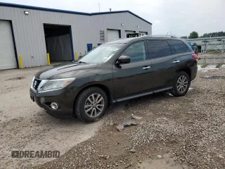 2015 Nissan Pathfinder SV with VIN 5N1AR2MM0FC701742, listed as a Copart auction lot 63276445 with 81,780 mi miles and Salvage title. Bid and sale history available at DreamBid. Image 1.
