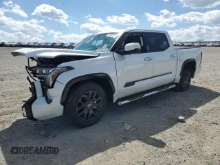2023 Toyota Tundra Platinum with VIN 5TFNA5DB2PX077031, listed as a Copart auction lot 50560335 with 14,259 mi miles and Salvage title. Bid and sale history available at DreamBid. Image 1.