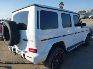 2021 Mercedes-Benz G AMG G 63 with VIN W1NYC7HJ9MX381126, listed as a IAAI auction lot 41434407 with Not Provided miles. Bid and sale history available at carsss.com. Image 4.