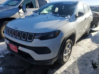 2022 Jeep Compass Sport с VIN 3C4NJDAB9NT166876, выставлен на аукционе Copart как лот 83881824 с пробегом 57 601 миль миль и Списание • Salvage title. История ставок и продаж доступна на DreamBid. Изображение 1.