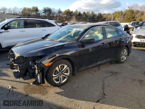 2017 Honda Civic Sedan LX with VIN 19XFC2F50HE223304, listed as a Copart auction lot 43347305 with 82,169 mi miles and Salvage Title. Bid and sale history available at carsss.com. Image 1.