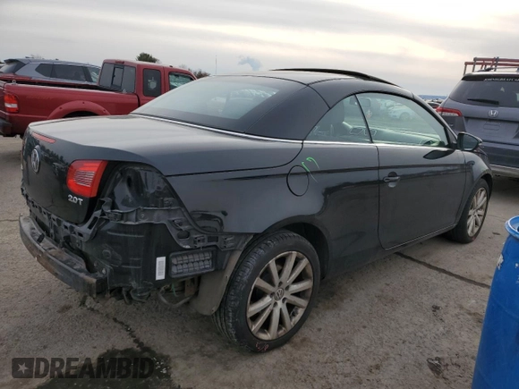 2011 Volkswagen Eos Komfort with VIN WVWBW7AH2BV003962, listed as a Copart auction lot 43893545 with 148,349 mi miles and Salvage Title. Bid and sale history available at DreamBid. Image 3.