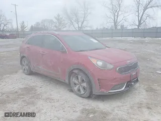 2019 Kia Niro LX with VIN KNDCB3LC7K5218814, listed as a IAAI auction lot 41628684 with 1 mi miles. Bid and sale history available at carsss.com. Image 1.
