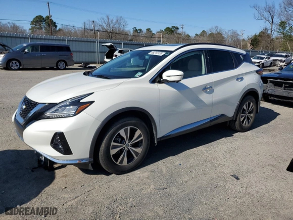 2019 Nissan Murano SV with VIN 5N1AZ2MJ9KN165555, listed as a Copart auction lot 48210155 with 65,818 mi miles and Salvage Title. Bid and sale history available at carsss.com. Image 1.