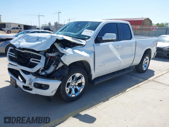 2022 Ram 1500 Big Horn with VIN 1C6RREBG5NN446070, listed as a IAAI auction lot 41971386 with 30,027 mi miles and . Bid and sale history available at DreamBid. Image 19.