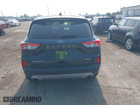 2022 Ford Escape Titanium with VIN 1FMCU9J93NUB50196, listed as a IAAI auction lot 42420209 with 22,210 mi miles and . Bid and sale history available at DreamBid. Image 17.