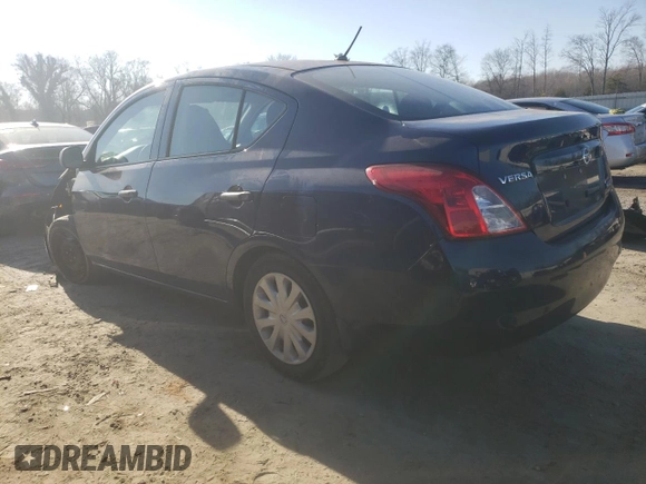 2012 Nissan Versa S with VIN 3N1CN7AP6CL941143, listed as a Copart auction lot 43825935 with 120,919 mi miles and Salvage Title. Bid and sale history available at carsss.com. Image 2.