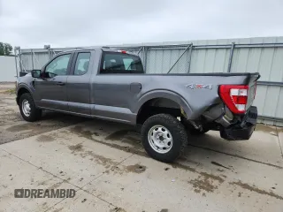 2021 Ford F-150 XL with VIN 1FTFX1E5XMKE06023, listed as a Copart auction lot 62383545 with 96,481 mi miles and Clean title. Bid and sale history available at DreamBid. Image 2.