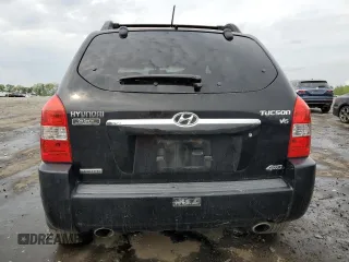 2006 Hyundai Tucson GLS with VIN KM8JN72D36U450513, listed as a Copart auction lot 53884005 with 158,841 mi miles and Clean Title. Bid and sale history available at carsss.com. Image 6.