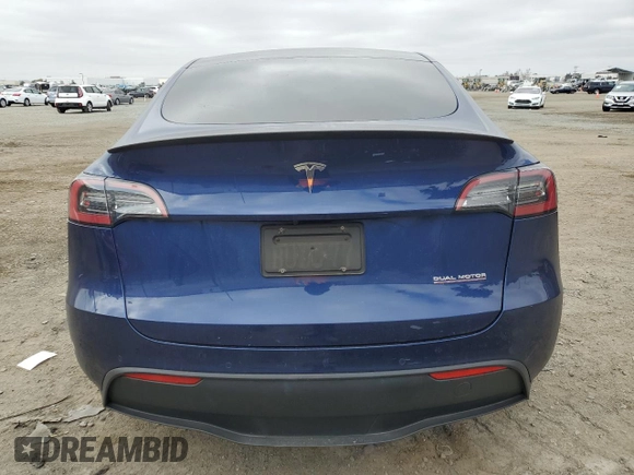 2022 Tesla Model Y Performance with VIN 7SAYGDEF4NF394472, listed as a Copart auction lot 44019665 with Not Provided miles and Non Repairable. Bid and sale history available at DreamBid. Image 6.