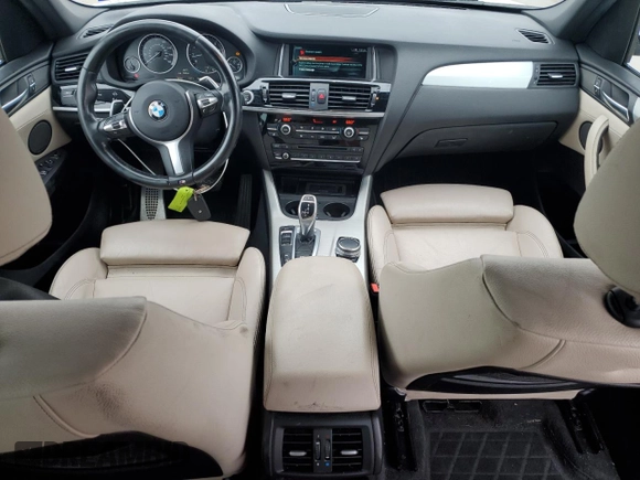 2017 BMW X3 xDrive35i with VIN 5UXWX7C38H0U44063, listed as a Copart auction lot 44501435 with 78,302 mi miles and Salvage Title. Bid and sale history available at DreamBid. Image 8.