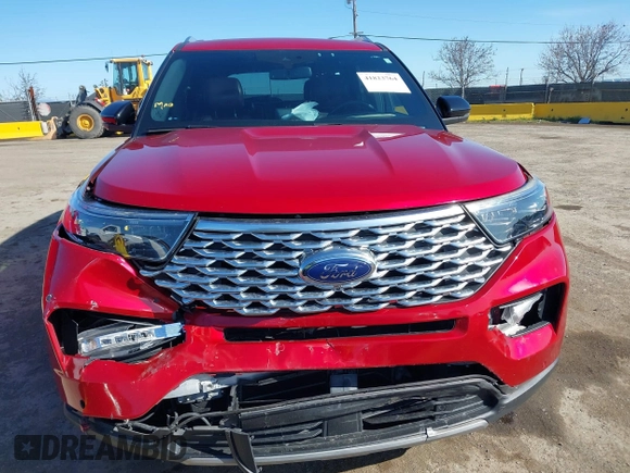 2020 Ford Explorer Platinum with VIN 1FM5K8HCXLGA82209, listed as a IAAI auction lot 41823764 with 52,016 mi miles. Bid and sale history available at carsss.com. Image 13.