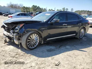 2014 Hyundai Equus Ultimate z VIN KMHGH4JH1EU089995, wystawiony jako Copart lot #46342265 z przebiegiem 121 087 mil mil oraz Szkody całkowita. Historia ofert i sprzedaży dostępna na DreamBid. Obrazek 1.