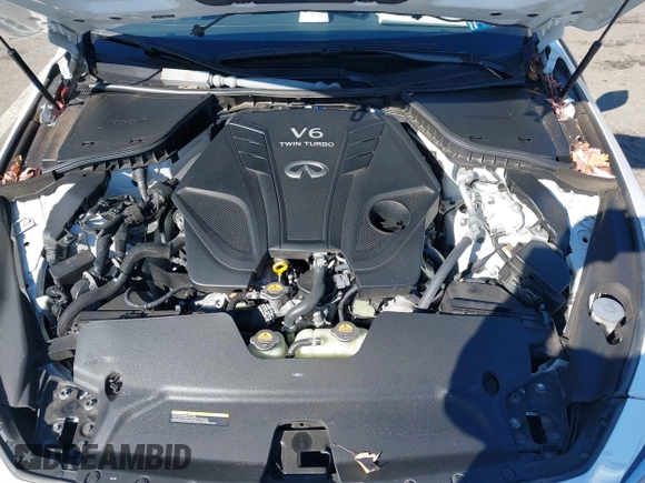 2023 Infiniti Q50 Luxe with VIN JN1EV7BRXPM542112, listed as a IAAI auction lot 41588571 with 20,749 mi miles and . Bid and sale history available at DreamBid. Image 10.