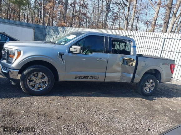 2021 Ford F-150 XL with VIN 1FTFW1E85MKD11754, listed as a IAAI auction lot 41654622 with 33,756 mi miles. Bid and sale history available at carsss.com. Image 14.