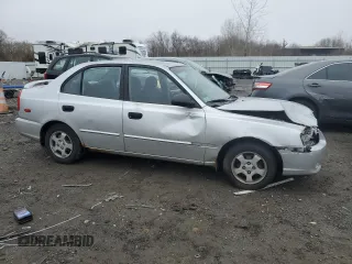 2002 Hyundai Accent GL with VIN KMHCG45C02U319604, listed as a Copart auction lot 47602165 with 177,913 mi miles and Clean Title. Bid and sale history available at carsss.com. Image 4.